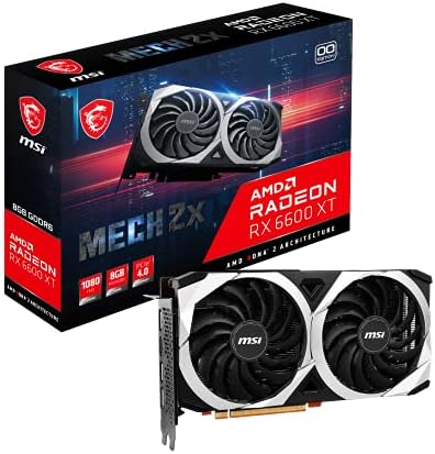 MSI RADEON RX 6600 XT MECH 2X 8G CARDA DE GRAPHICS OC GAMING - 8 GB GDDR6, 2602MHz, PCI Express 4, 128 bits, 3x