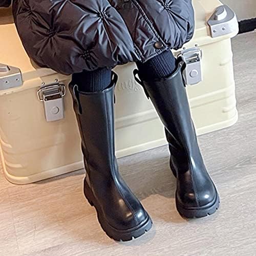 Moda inverno crianças botas meninos e meninas joelhos botas altas com solas grossas quentes não deslizam sapatos