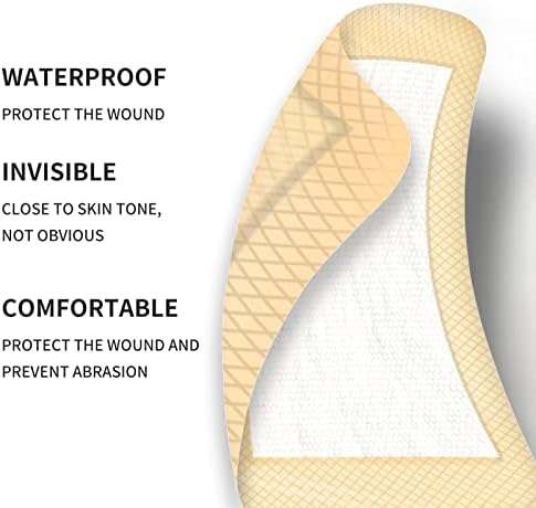 Pacote de bandagem à prova d'água de 30pcs respirável à prova d'água 4in*3in grandes bandagens de adesivo Poods Primeiros socorros para grandes feridas