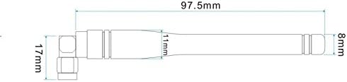 G-NICERF 4PCS SW433-WT100 433MHZ Antena RF para RF Módulo H Antena de borracha