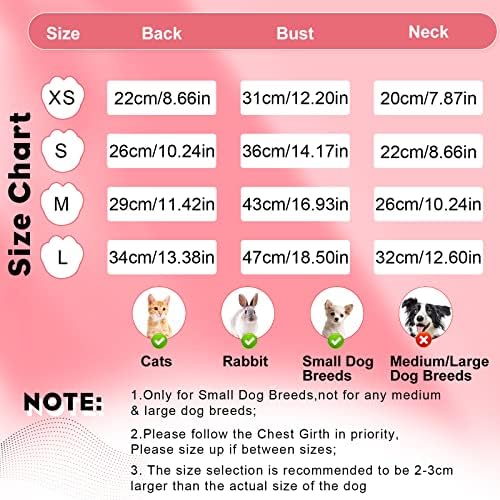 Vestido de cachorro de 2 pacote, vestidos de cachorro de padrão de âncora Princess Pet Clothes Puppy Dress for Small Dog Girl, roupas de gato de roupas de cachorro, rosa+preto)