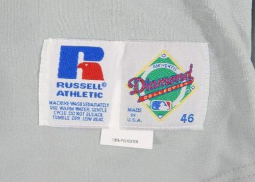 1995 Milwaukee Brewers Duane Singleton 48 Jogo emitido POS Usado Grey Jersey - jogo usado MLB Jerseys