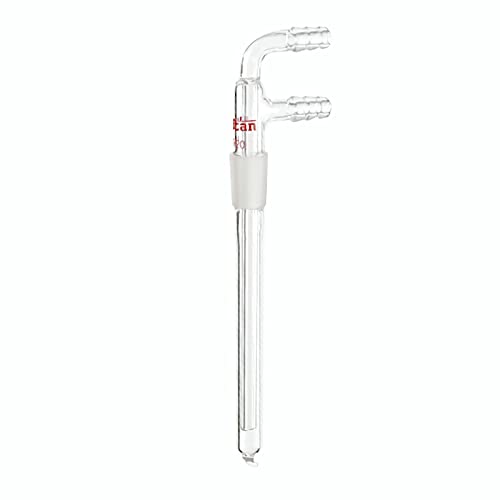 Condensador de dedo frio, condensador de vidro com 14/20 de comprimento de 100 mm abaixo da junta e conexão de mangueira