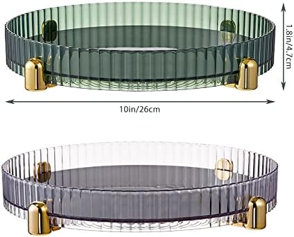 360 ° Rotativo Organizador Susan Lazy, 11 Organizador giratória transparente de 11 para rack de especiarias, armário, armário