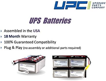 Apcrbc105-upc Bateria de substituição para APC SuA2200RMXL3U, SUA2200RMXLI3U, SUA3000RMXL3U, SUA3000RMXLI3U, SUA48RMXLBP3U