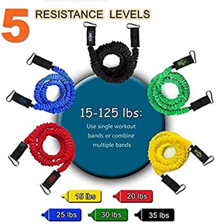 N/A Fitness Stretch Pull-up Resistance Banda Set Set Exercício Yoga Borracha Pull anel da porta do anel Corda Treinamento de