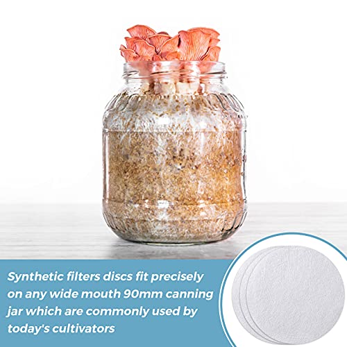 Discos de filtro sintético 90 mm, tamanho da boca larga, para um funil Buchner, cultivo de cogumelos, alta temperatura e alta