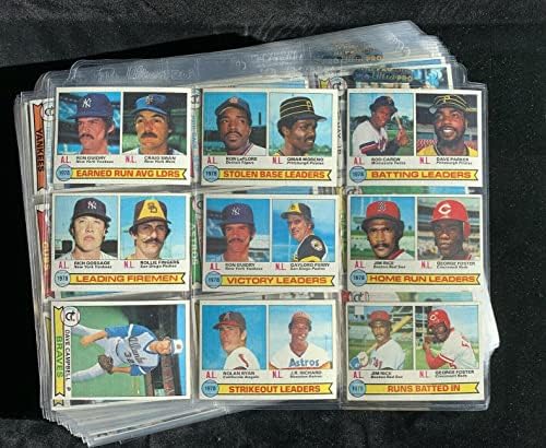 1979 Topps Baseball Conjunto completo de 726 - Ex -MT geral com Ozzie Ryan Munson - Baseball Complete Conjuntos