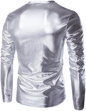 Camisa metálica masculina de Wenkomg1, camisa refletora de capoeira de baile de casca de bail