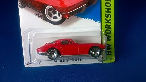 Hot Wheels '64 Corvette Sting Ray Red Diecast 1:64 Escala HW Workshop 2014 Rare .hnGG_634T6344 G134548TY29452