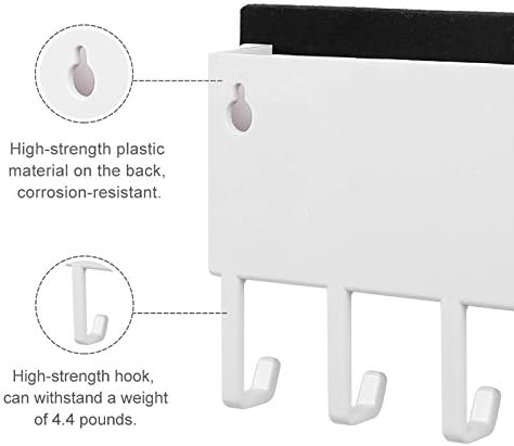Bem -vindo ao organizador de correio do suporte para las Vegas, organizador de correio montado com 5 ganchos para decoração de