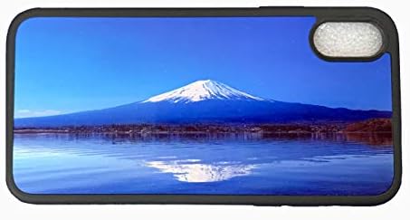 Glow Co, Ltd. 369-03-03 iPhone X Case original, Mt. Fuji Vidro temperado e caneta de caneta incluídos