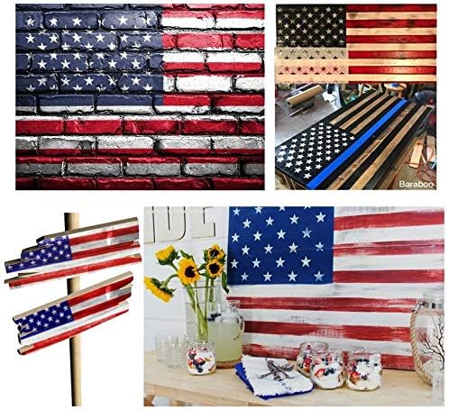 14 PCs Modelos de estêncil de bandeira americana e estêncil de estrela e estêncil da marinha para pintura em artesanato