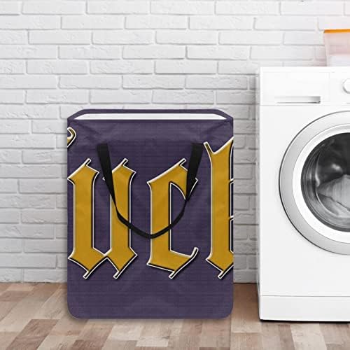 Design engraçado Foda -foda cesto de lavanderia dobrável, cestas de lavanderia à prova d'água de 60l de lavagem de roupas