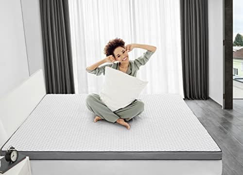 Owllight Mattress Topper Queen, Crata de ovo de 3 polegadas Queen Memory Foam Mattress Topper, Certipur-Us Certified Dual Camada