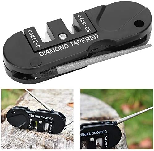 Diamond Knife Sharpner, Knife Sharpner Durável em uso EDC Knife Sharpner Small and Light for Knives for Camp Tools