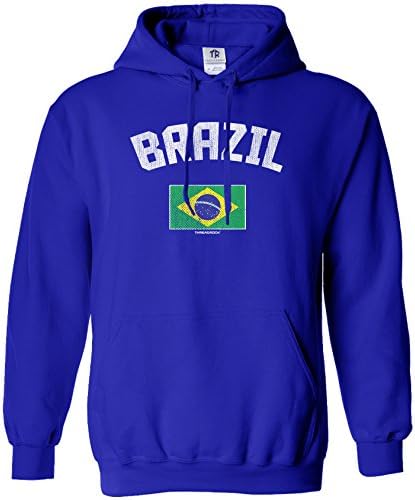 Selta de bandeira brasileira de threadrock masculino masculino