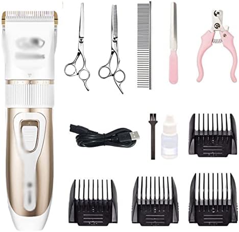 Houkai Dog Clipper Hair Clippers Cleppers Brooming Trimmer Shaver Set Set Petsless Recarregável Profissional