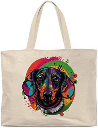 Saco de Tote de Amante de Cachorro - Bolsa de Compras de Graffiti - Bag de Tote impresso