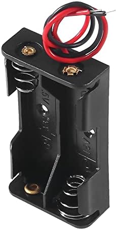 Aoicrie AA Battery Case Titular com pacote de fios de chumbo, 2 suporte de bateria AA AA Titular de bateria com fios