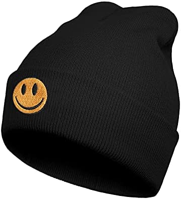 Chapéus de gorro bordados pretos de Koesnbre para homens Mulheres-inverno quente Casa-de-chapéu de charanato de malha elaborado