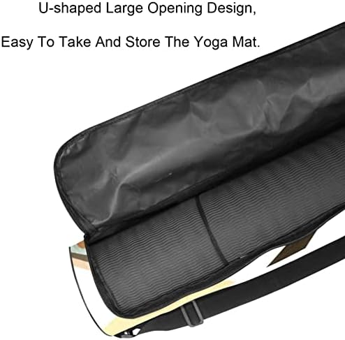 Bolsa de tapete de ioga ratgdn, mulheres africanas exercitam ioga transportadora de tapete full-zip yoga tape