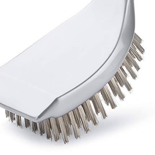 Libman Commercial 566 Long Handle Grill Brush, cerdas inoxidáveis