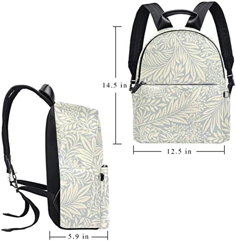 Mochila de viagem Vbfofbv para mulheres, caminhada de mochila ao ar livre esportes mochila casual mochila, folhas de flor azul claro