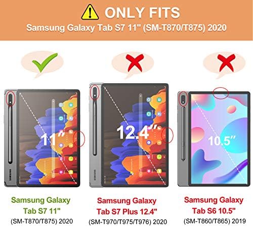 Infiland Galaxy Tab S8/ Tab S7 Case, capa de fólio de negócios de vários ângulos construído em bolso samsung Galaxy Tab S8/ Tab S7