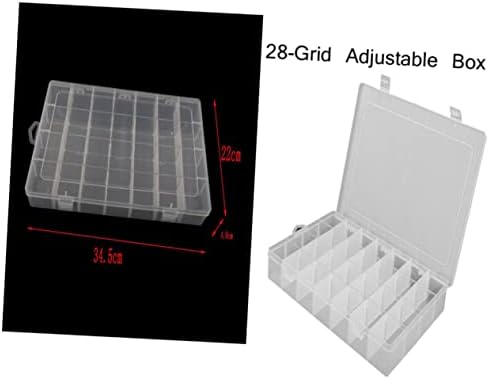 Hemoton Clear Jewelry Organizer Box Beachring Jeia Toys Organizador de armazenamento Recipientes de plástico transparentes