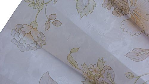 Fã decorativo de pregas elegante, tela da lareira ou parede exagerada - L488 - Branco com Flores Florais Pastel leves