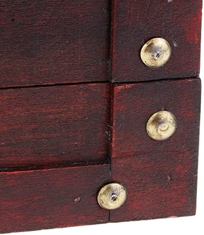Caixa de armazenamento de gancho de cabelo scdzs antigo estilo retro de armazenamento de armazenamento de cabelo caixa de colar de madeira caixa de madeira caixa de madeira