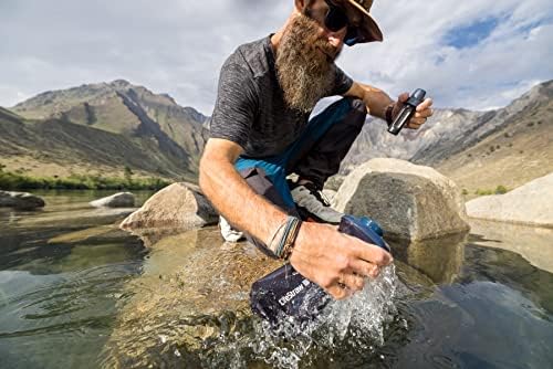 Série de filtro de água dobrável Lifestraw Peak - para corrida de trilhas, através de caminhadas, camping, rging, viagens,