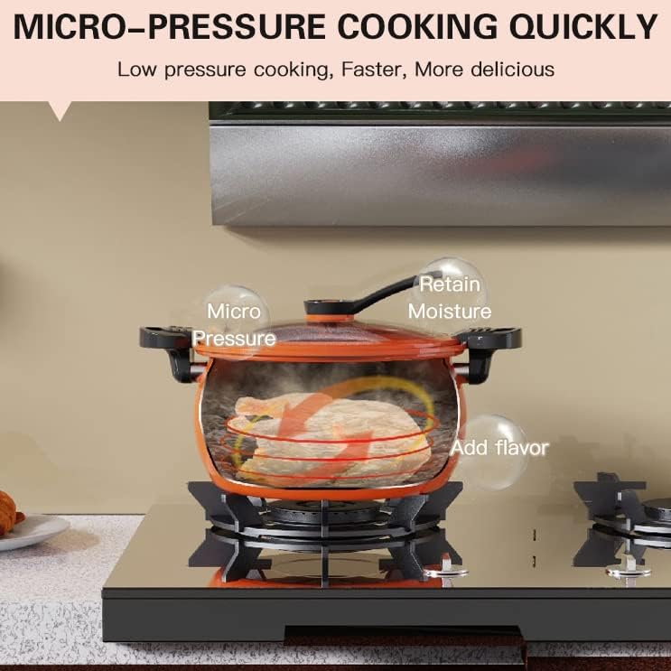 Wetyg Power Pressão 5L Sopa de carne panela de panela fogão a gás fogão micro-pressão panela de cozinha de cozinha antiaderente panelas de cozinha de cozinha