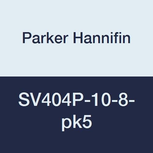 Parker Hannifin SV404P-10-8-PK5 Válvula com alça redonda, latão, mangueira de 5/8