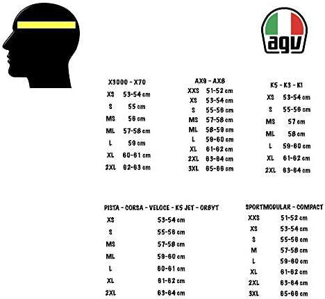 AGV K -6 Solid Adult Street Motorcycle Capacete - preto fosco/médio/grande