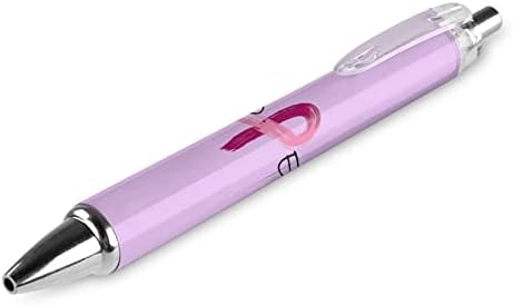 Fita rosa - caneta de esfera de conscientização do câncer de mama caneta de trabalho retrátil para homens presentes de escritório para homens