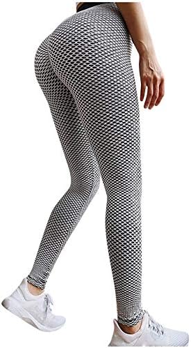 Masbird 2 embalagem de calças de ioga de cintura alta para mulheres, o treping de ginástica de elevação feminina Leggings Controle de barro