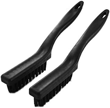 X-Dree Black Plástico PCB ESD Anti estático Ferramenta de limpeza de escovas 9 2pcs (utensílios por la pulizia delle spazzole antistatiche esd con impugnatura em plástico nera da 9 '' 2pcs