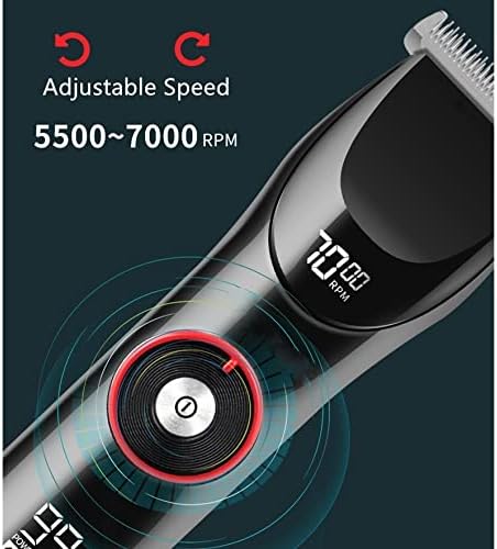 Zlxdp 3500mAh 10h Cabelo de cabelo para homens laváveis ​​recarregáveis ​​Aparador de cabelo Aço inoxidável Máquina de