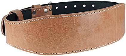 Correias de pesos Belt Belt Brown Leather Material Treinamento Treinamento de Proteção de Proteção