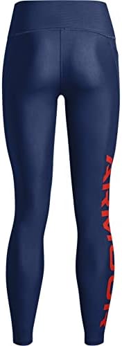 Under Armour Feminino Armadura de Armadura de Mulher sem deslizamento Leggings com marca completa