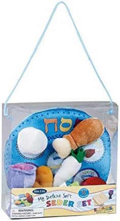 Rite Lite Páscoa meu conjunto de placas de sede mole de luxo, decoração para Pesach - brinquedos educacionais e divertidos da Páscoa