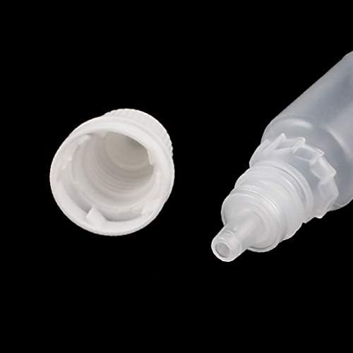 X-Dree 3pcs 10 ml plástico de óleo essencial garrafa de óleo Groot de olho líquido Squeezable tampa branca (3pcs 10ml Contagocce em