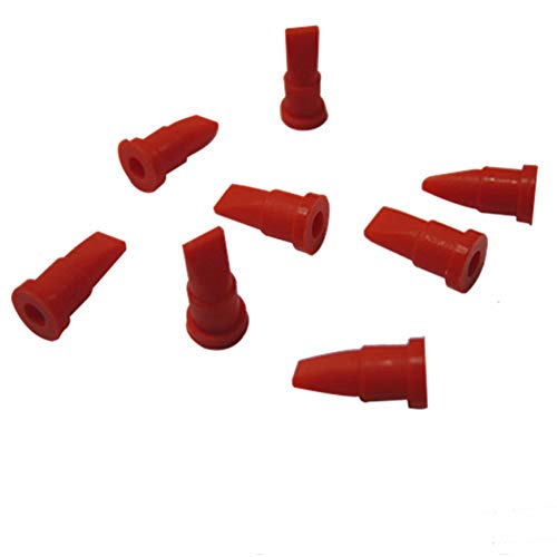 10 peças Válvula de pato de pato de silicone vermelho