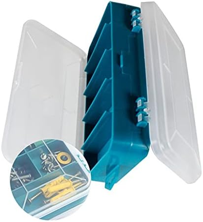 JKUYWX 13 grades parafusos transparentes portáteis Caixa de armazenamento de armazenamento de dupla lateral da caixa de