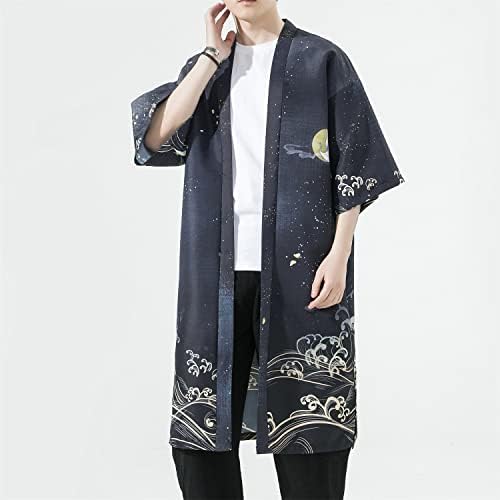 Long Kimono Cardigan Cardigan Jacket estilo de seidarise