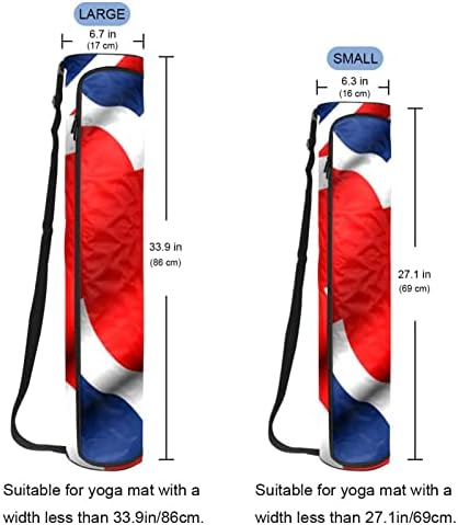 Ratgdn Yoga Mat Bag, Inglaterra Transportadora de ioga da bandeira Inglaterra Bolsa de transporte de tapete de ioga com cinta ajustável