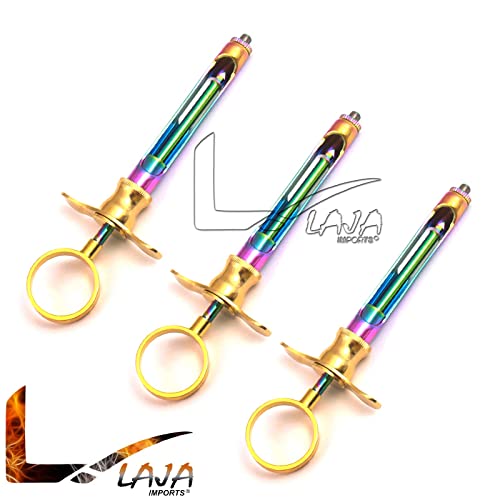 Laja Importa Conjunto de 3 PCs Anestésico Anestésico Anestésico Seringa 1,8 ml de cor e arco -íris