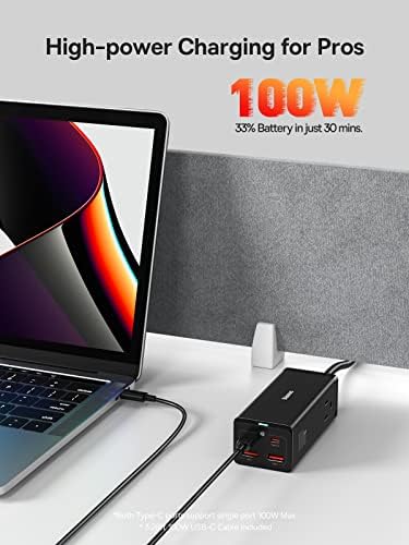 Powercombo 100w All-in-One USB C Station e Cabo USB C 100W